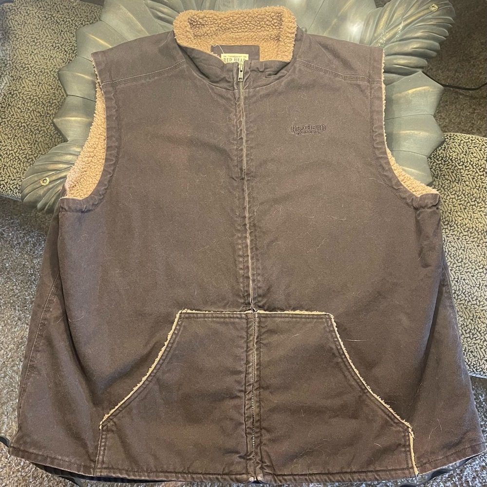 Red Head Winter Vest: XL